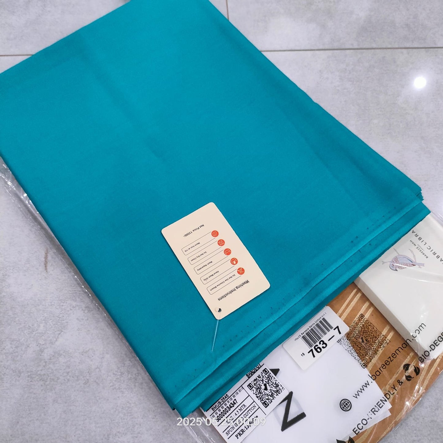 Bareeze Gents Soft Cotton-Tea Ferozi(763-7)