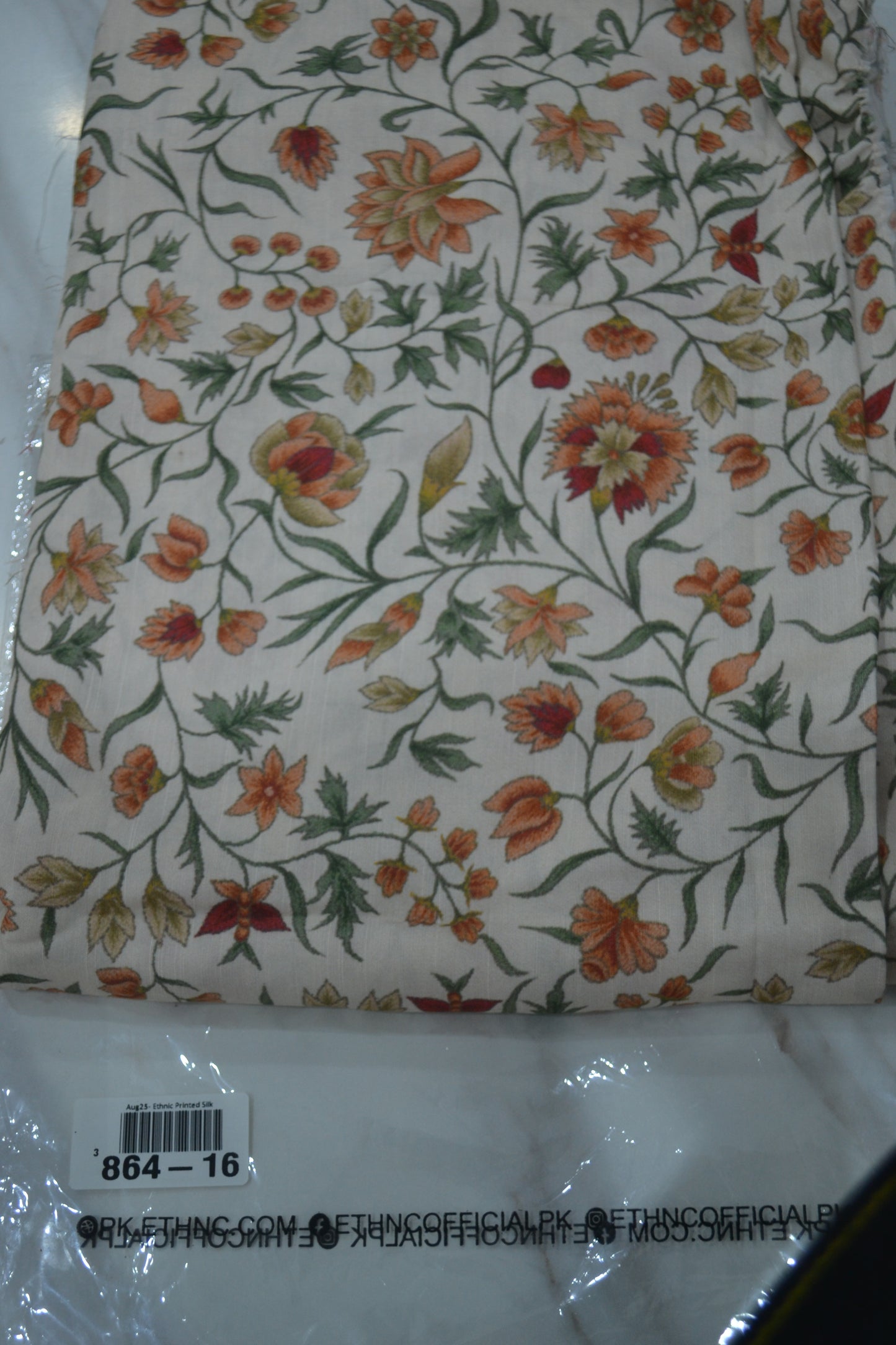 Ethnic Printed Raw Silk (864-16)