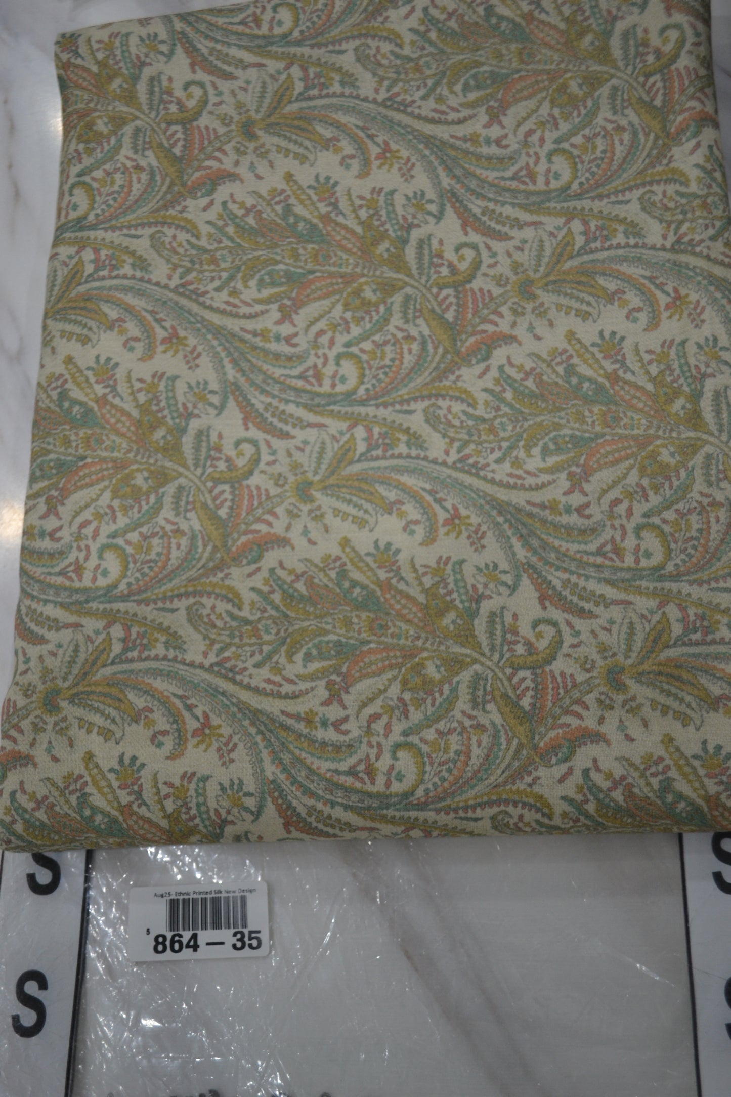 Ethnic Printed Raw Silk (864-35)
