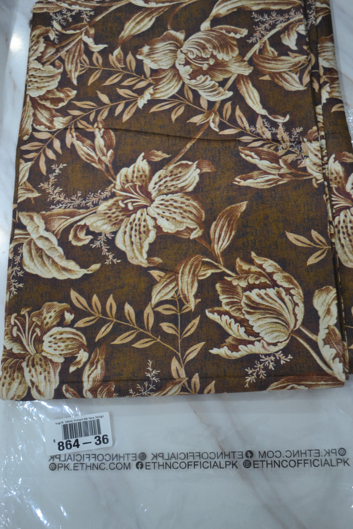 Ethnic Printed Raw Silk (864-36)