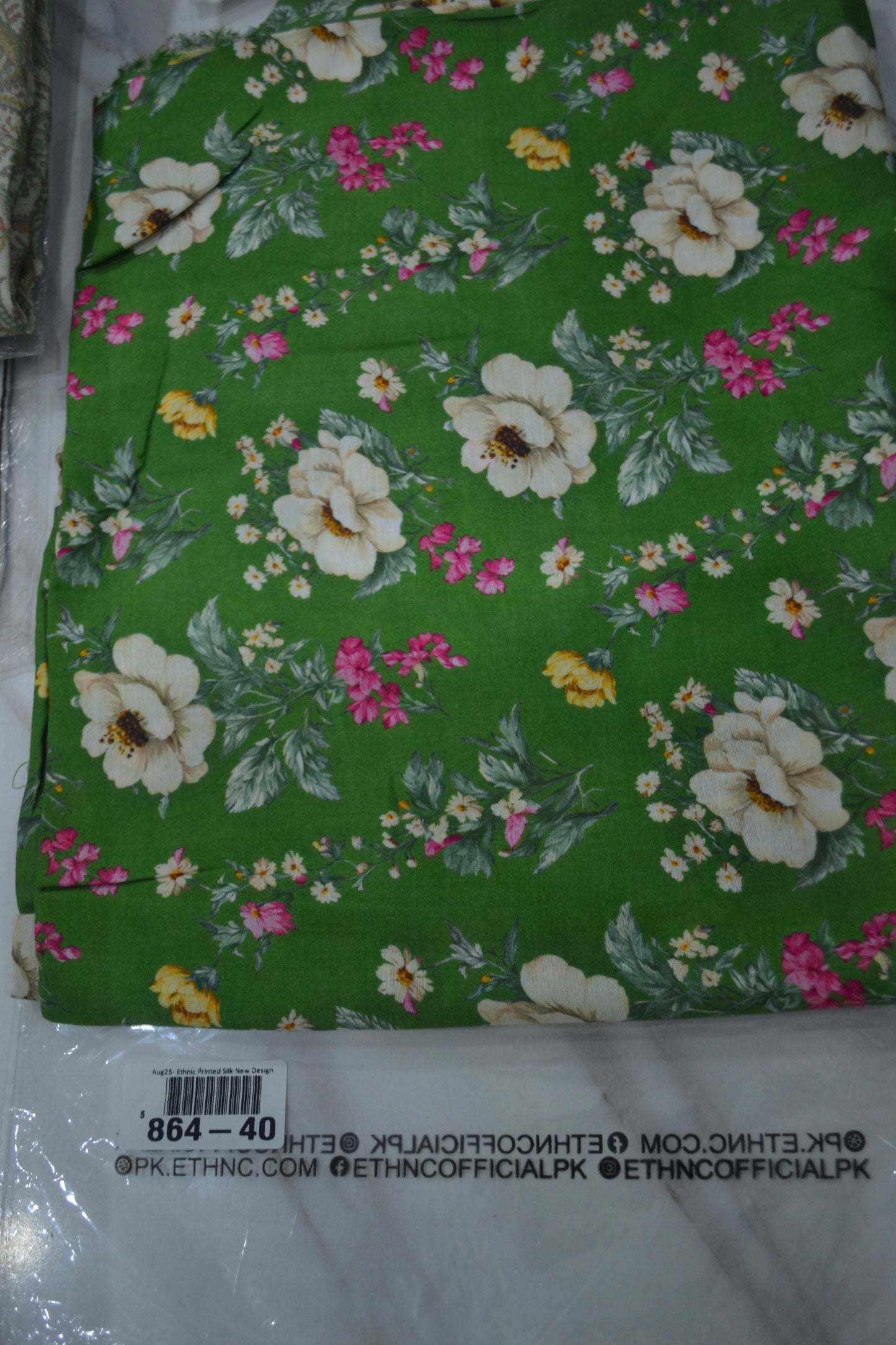 Ethnic Printed Raw Silk (864-40)