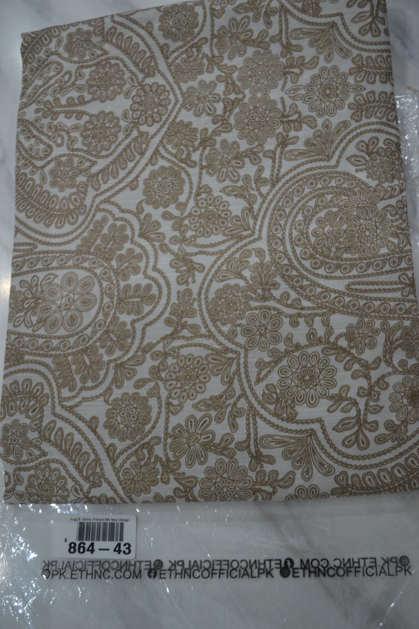 Ethnic Printed Raw Silk (864-43)