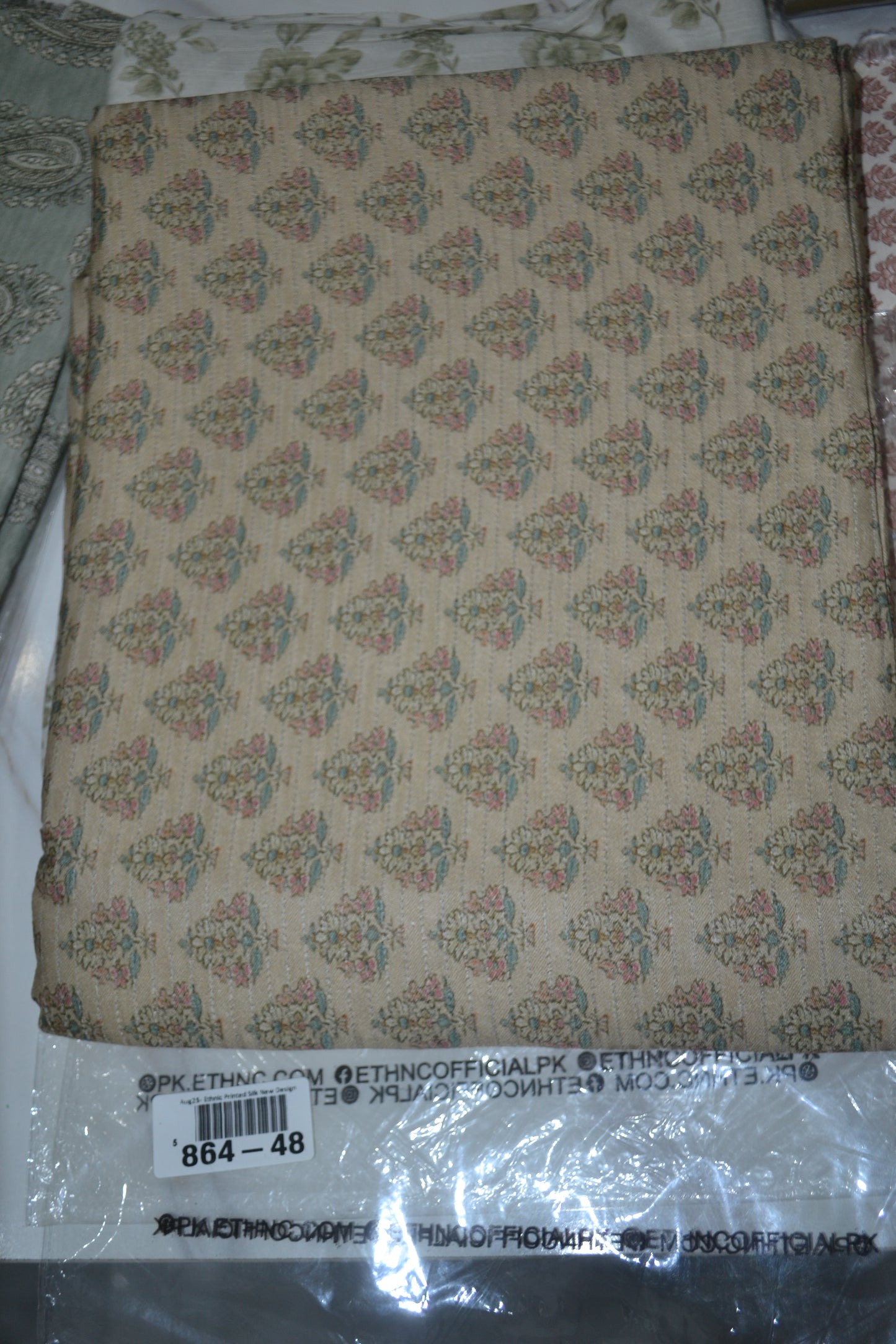 Ethnic Printed Raw Silk (864-48)