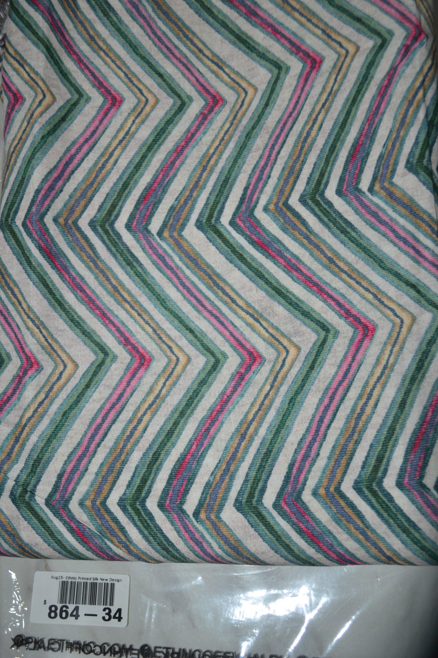 Ethnic Printed Raw Silk (864-34)