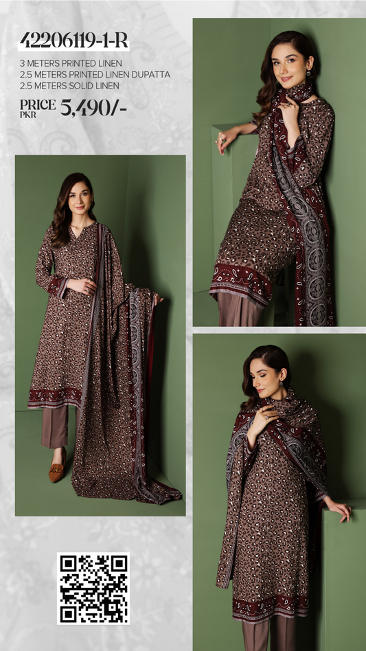 Nishat linen 3pc (1248-7)