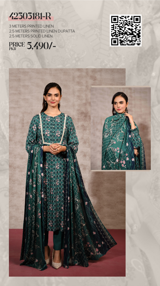 Nishat linen 3pc (1248-6)