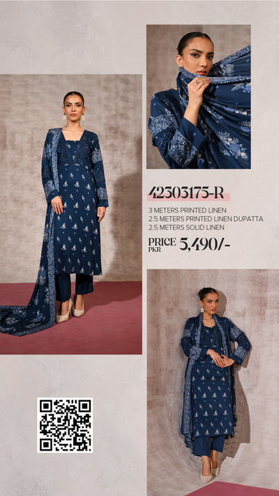 Nishat linen 3pc (1248-5)
