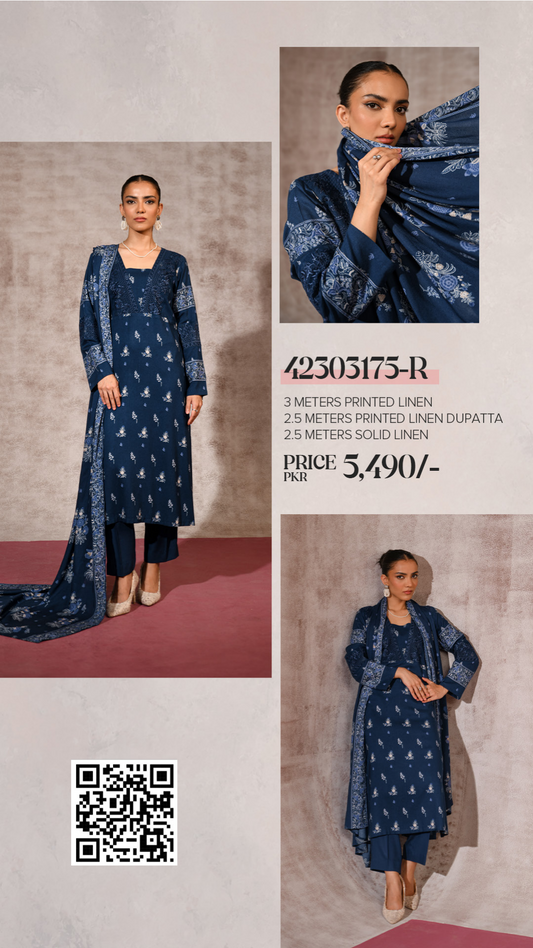 Nishat linen 3pc (1248-5)