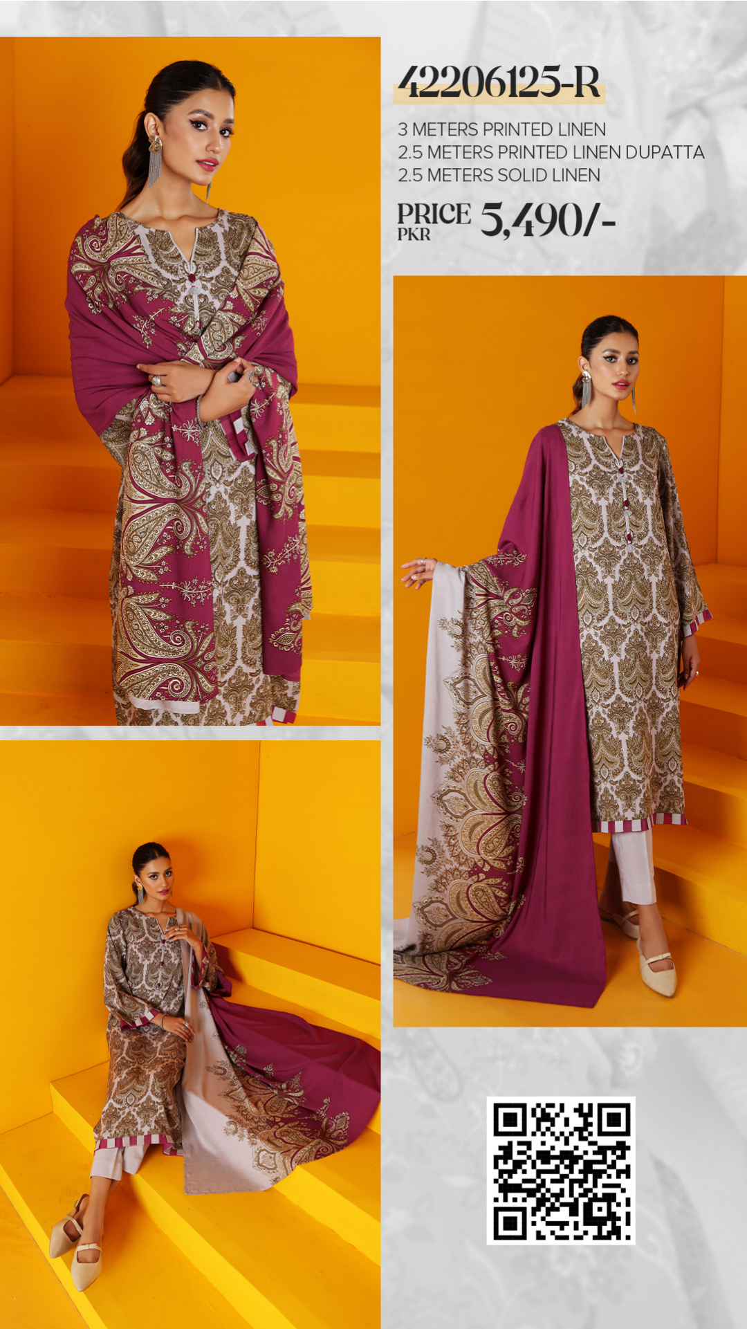 Nishat linen 3pc (1248-3)