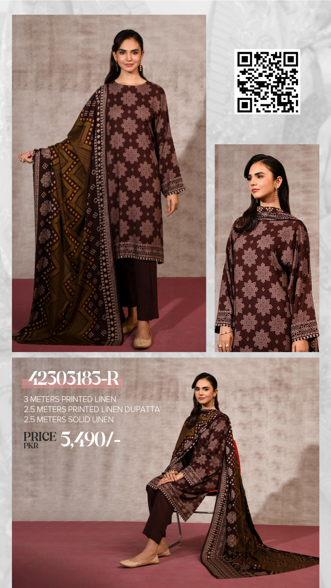 Nishat linen 3pc (1248-2)