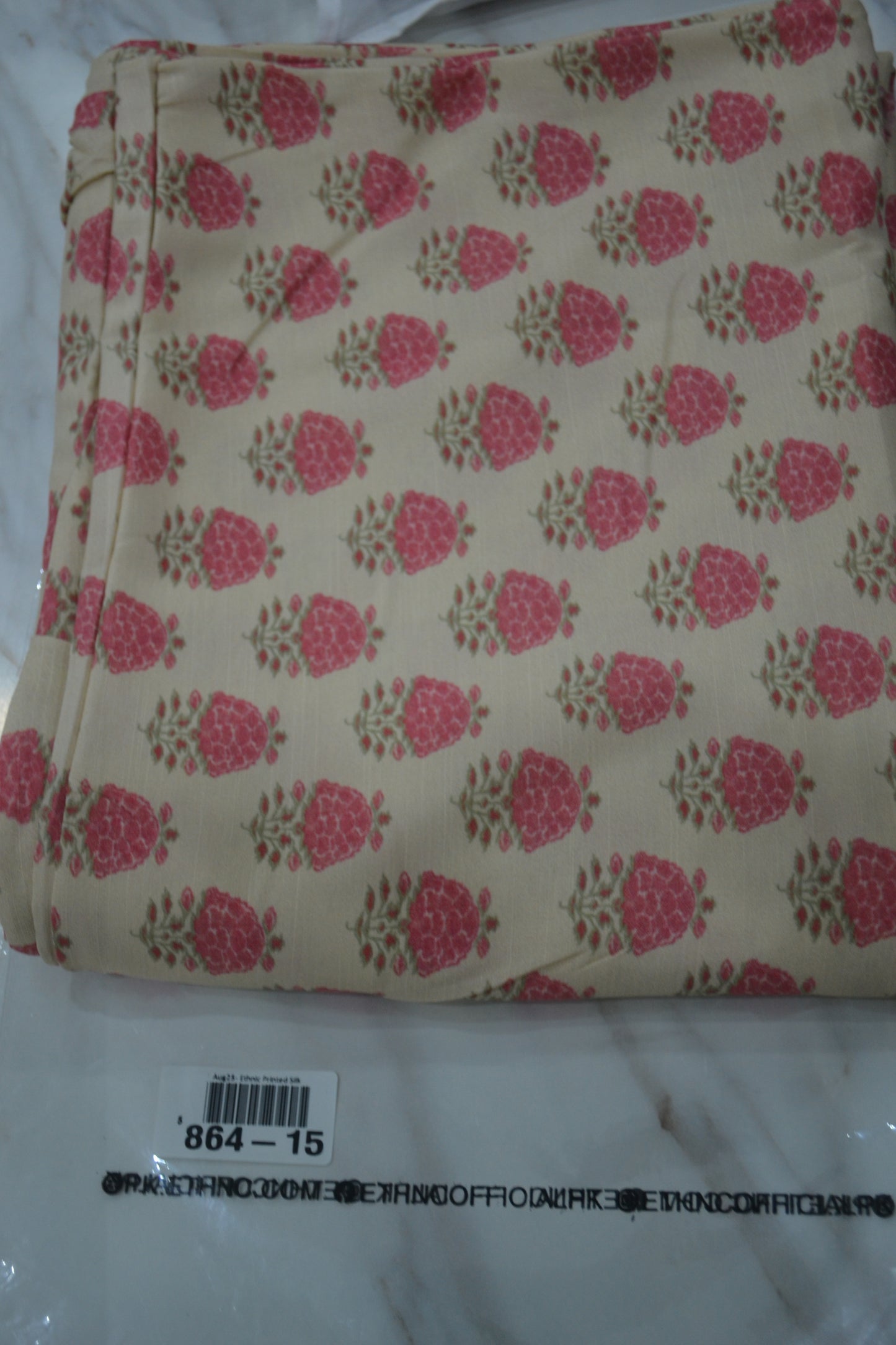 Ethnic Printed Raw Silk (864-15)