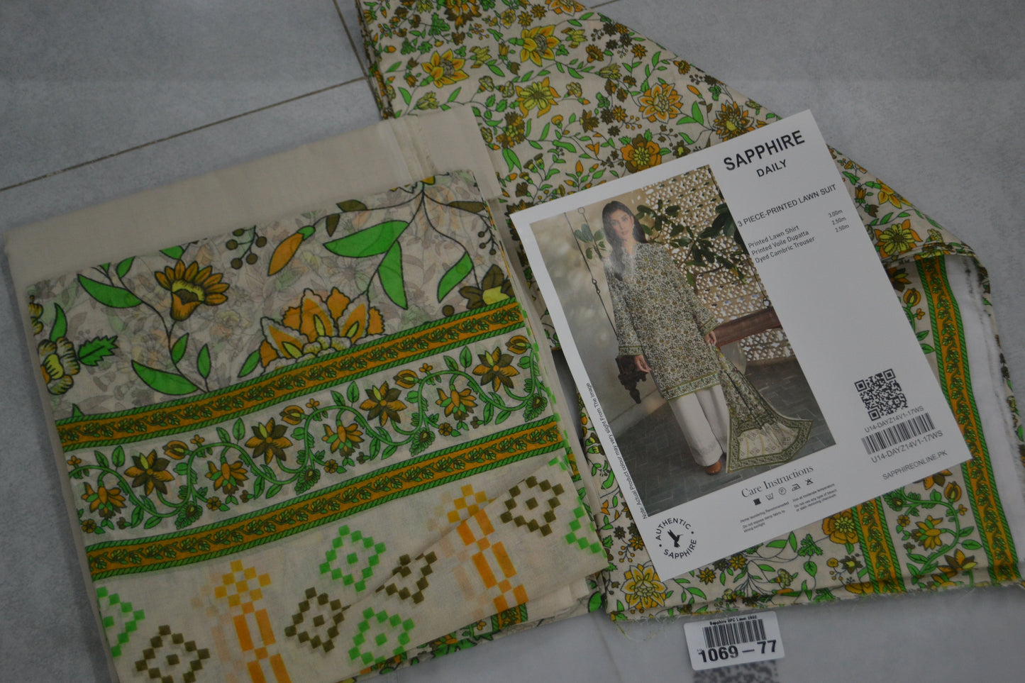Sapphire 3pc Lawn (1069-77)