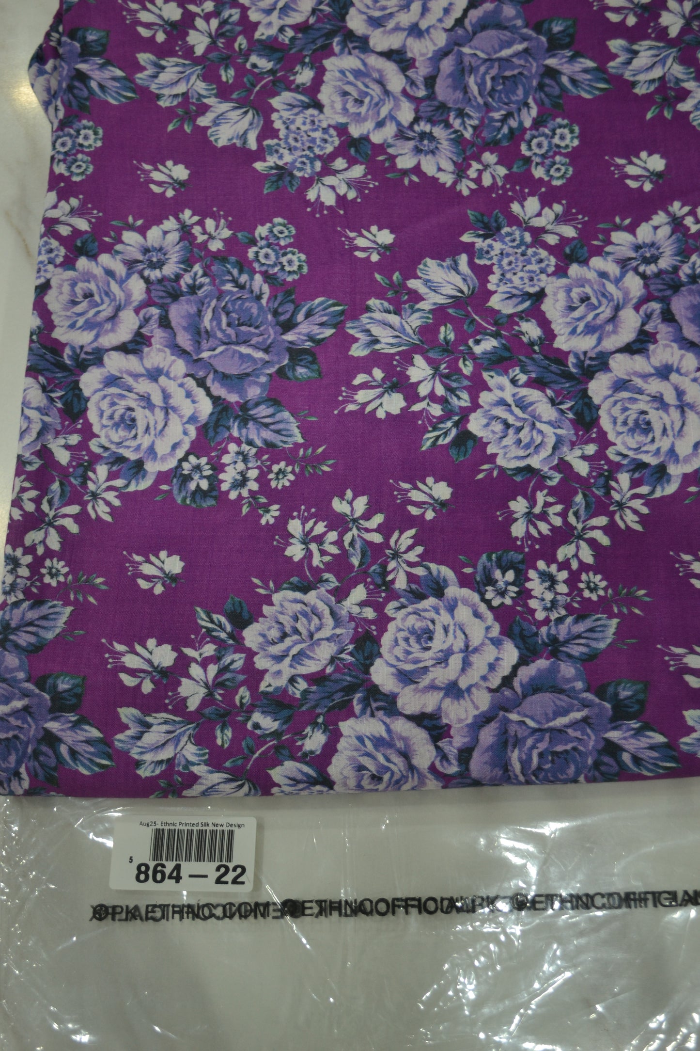 Ethnic Printed Raw Silk (864-22)