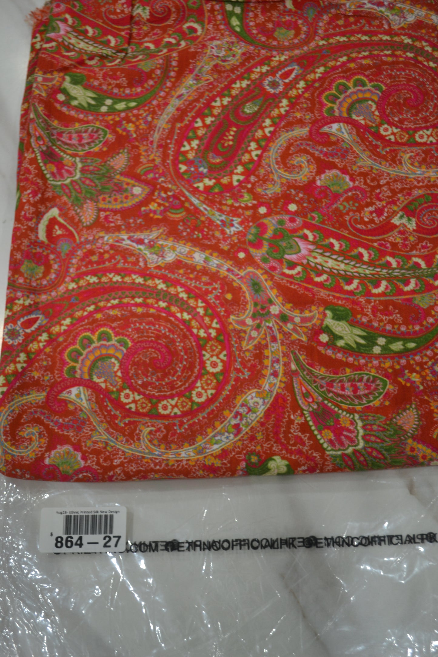 Ethnic Printed Raw Silk (864-27)