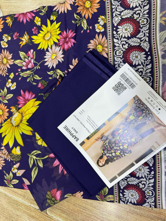 Sapphire 3pc Lawn (1069-25)