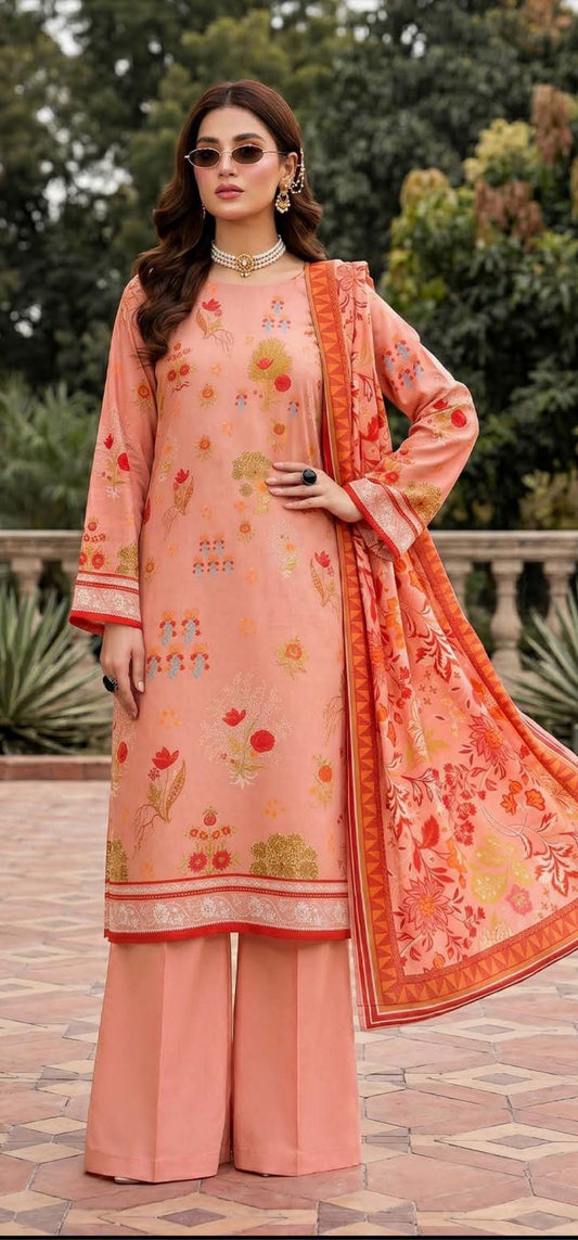Mashaim Lawn 3pc(1204-7)