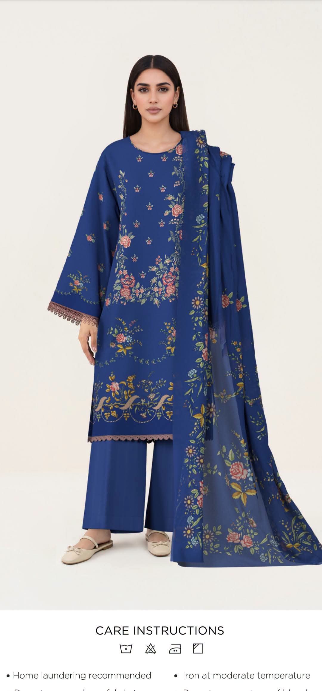 Sapphire emb 3pc Lawn (1227-2)