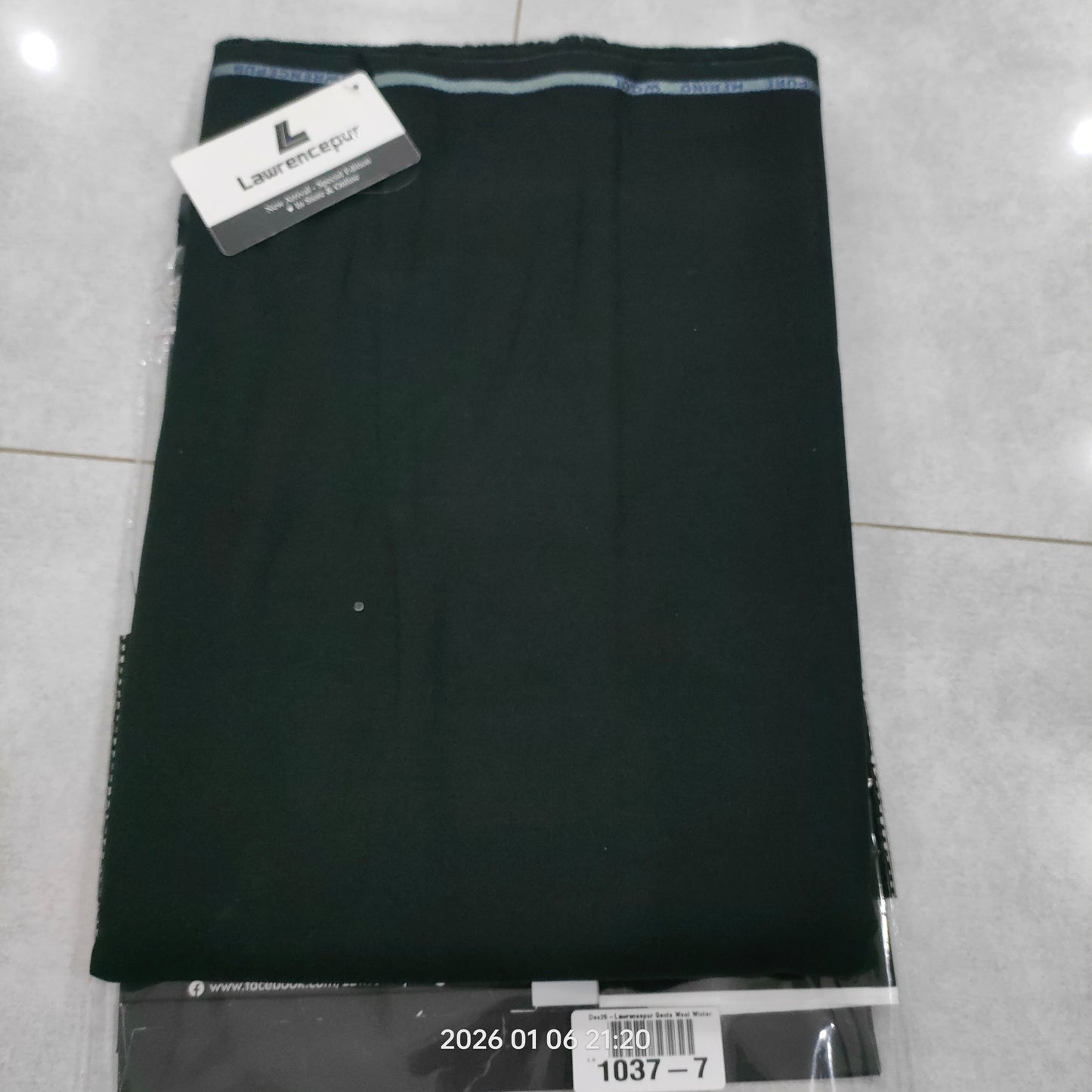 Lawrancepur gents wool stuff-Black (1037-7)